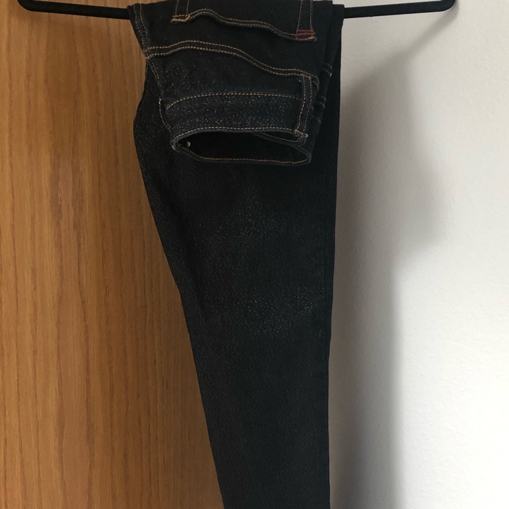 BDG Dark Wash Skinny Jeans With Sparkles